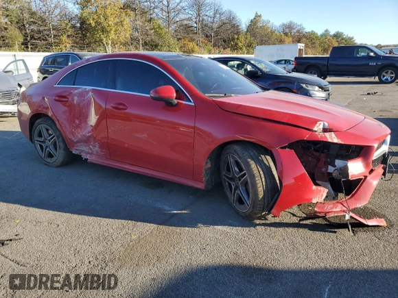 2020 Mercedes-Benz CLA 250 z VIN WDD5J4HB0LN061989, wystawiony jako Copart lot #76376134 z przebiegiem 75 375 mil mil oraz Nie do naprawy • Non repairable. Historia ofert i sprzedaży dostępna na DreamBid. Obrazek 4.