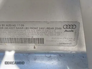 2010 Audi A4 2.0T Premium with VIN WAUBFAFL0AN035377, listed as a IAAI auction lot 42102975 with 149,714 mi miles. Bid and sale history available at carsss.com. Image 9.
