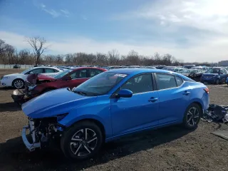 2024 Nissan Sentra SV z VIN 3N1AB8CV2RY313965, wystawiony jako Copart lot #50021365 z przebiegiem 6 315 mil mil oraz Szkoda całkowita • Salvage title. Historia ofert i sprzedaży dostępna na DreamBid. Obrazek 1.