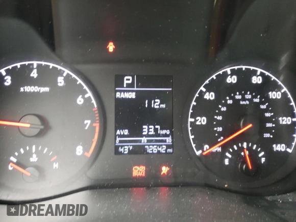 2019 Hyundai Accent SE with VIN 3KPC24A38KE047908, listed as a Copart auction lot 38424723 with 72,642 mi miles. Bid and sale history available at carsss.com. Image 9.