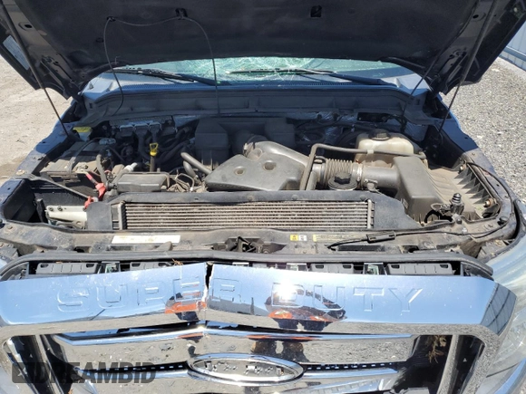 2013 Ford F-250 XL with VIN 1FT7W2B68DEA65536, listed as a Copart auction lot 56983405 with 123,614 mi miles and Salvage title. Bid and sale history available at DreamBid. Image 11.
