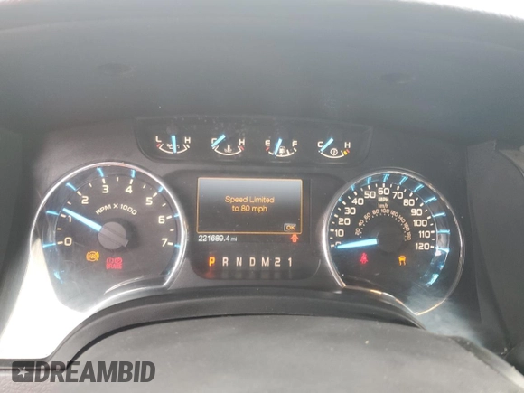 2011 Ford F-150 XL w/HD Payload Pkg with VIN 1FTVX1CF2BKD56710, listed as a Copart auction lot 43467175 with 221,689 mi miles and Salvage Title. Bid and sale history available at carsss.com. Image 9.