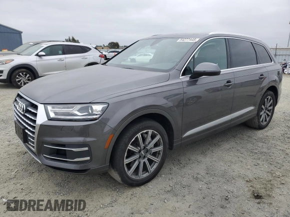 2019 Audi Q7 Premium with VIN WA1AAAF74KD008880, listed as a Copart auction lot 54277445 with 23,476 mi miles and Salvage title. Bid and sale history available at DreamBid. Image 1.
