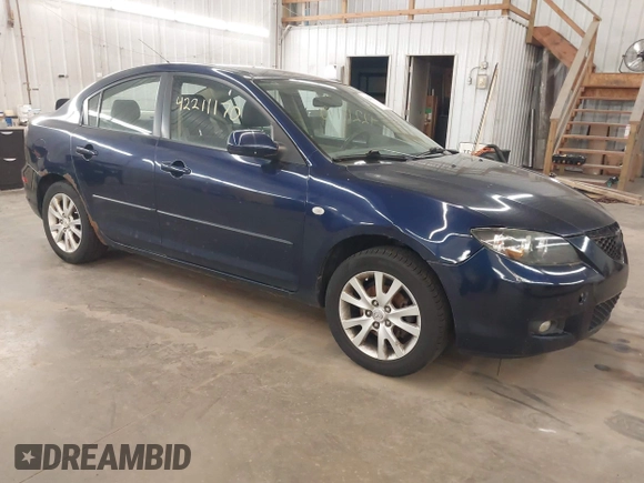 2008 Mazda Mazda3 i Touring Value with VIN JM1BK32F681170679, listed as a IAAI auction lot 42211170 with 129,051 mi miles. Bid and sale history available at carsss.com. Image 1.