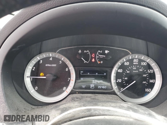 2014 Nissan Sentra SV with VIN 3N1AB7AP6EY273009, listed as a Copart auction lot 59898435 with 35,460 mi miles and Salvage title. Bid and sale history available at DreamBid. Image 9.