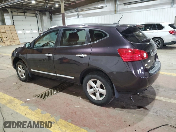 2013 Nissan Rogue S with VIN JN8AS5MV2DW136848, listed as a Copart auction lot 41373015 with 72,813 mi miles and Salvage Title. Bid and sale history available at DreamBid. Image 2.