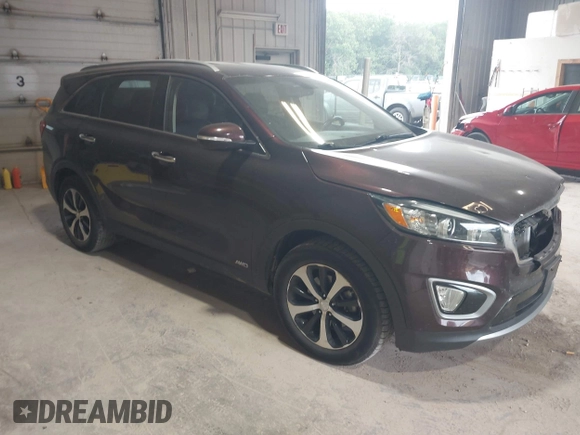 2016 Kia Sorento EX z VIN 5XYPHDA10GG019769, wystawiony jako IAAI lot #42567062 z przebiegiem 92 448 mil mil oraz . Historia ofert i sprzedaży dostępna na DreamBid. Obrazek 1.