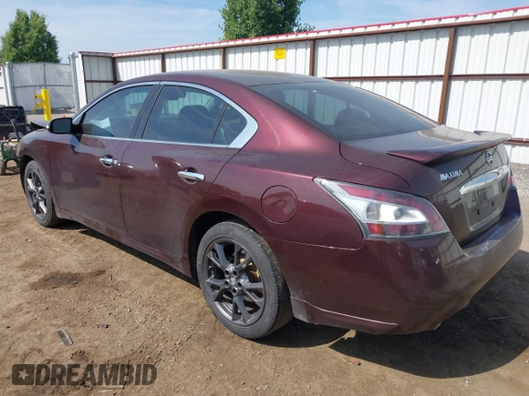 2014 Nissan Maxima S with VIN 1N4AA5AP3EC468648, listed as a IAAI auction lot 42510360 with 107,200 mi miles and . Bid and sale history available at DreamBid. Image 3.