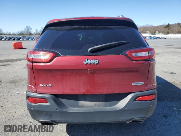 2017 Jeep Cherokee Latitude with VIN 1C4PJMCS6HW635622, listed as a Copart auction lot 49490495 with 136,102 mi miles and Salvage Title. Bid and sale history available at DreamBid. Image 6.