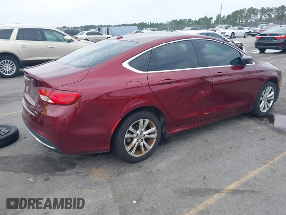 2016 Chrysler 200 Limited with VIN 1C3CCCAB1GN125578, listed as a IAAI auction lot 41794136 with 178,388 mi miles and . Bid and sale history available at carsss.com. Image 4.