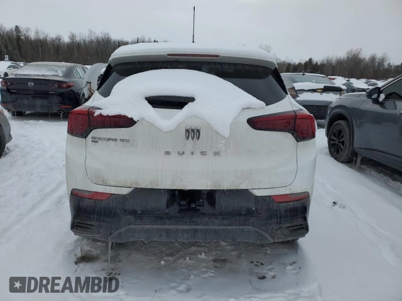 2025 Buick Encore GX Sport Touring with VIN KL4AMESL3SB100186, listed as a Copart auction lot 44016025 with 3,722 mi miles and Salvage title. Bid and sale history available at DreamBid. Image 6.