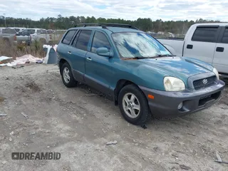 2002 Hyundai Santa Fe GLS with VIN KM8SC73D22U245851, listed as a IAAI auction lot 41733222 with 184,179 mi miles. Bid and sale history available at carsss.com. Image 1.