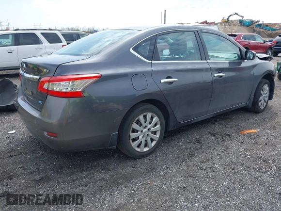2014 Nissan Sentra SV with VIN 3N1AB7AP7EL666921, listed as a IAAI auction lot 42011775 with 153,728 mi miles and . Bid and sale history available at DreamBid. Image 4.