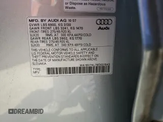 2008 Audi Q7 4.2L Premium with VIN WA1BV74L78D031543, listed as a Copart auction lot 60248224 with 102,023 mi miles and Salvage Title. Bid and sale history available at carsss.com. Image 16.