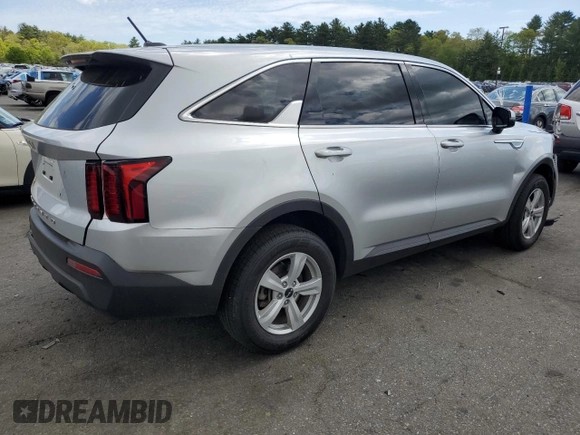 2022 Kia Sorento LX with VIN 5XYRGDLC1NG091524, listed as a Copart auction lot 56105715 with 37,943 mi miles and Salvage title. Bid and sale history available at DreamBid. Image 3.