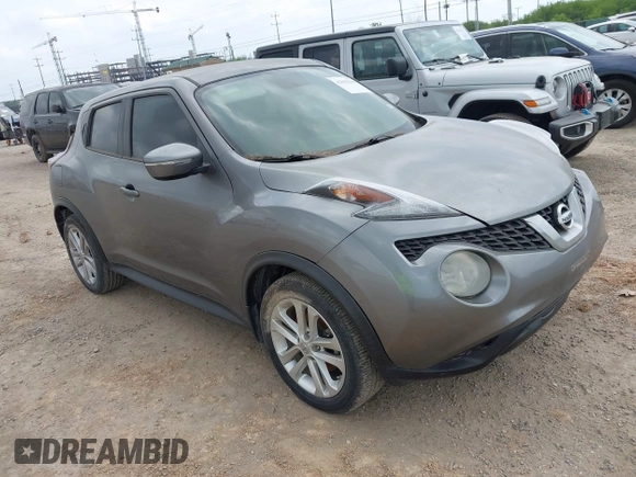 2015 Nissan Juke S with VIN JN8AF5MR8FT512769, listed as a IAAI auction lot 42102306 with 74,952 mi miles. Bid and sale history available at carsss.com. Image 1.