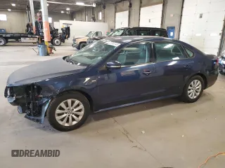 2015 Volkswagen Passat S with VIN 1VWAT7A36FC032761, listed as a Copart auction lot 55743145 with 111,954 mi miles and Salvage title. Bid and sale history available at DreamBid. Image 1.