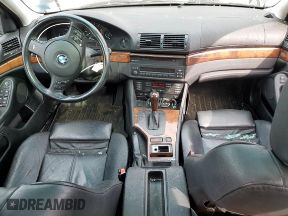2002 BMW 5 Series 540iA with VIN WBADN63432GN85541, listed as a Copart auction lot 53723715 with 0 mi miles and Salvage Title. Bid and sale history available at carsss.com. Image 8.