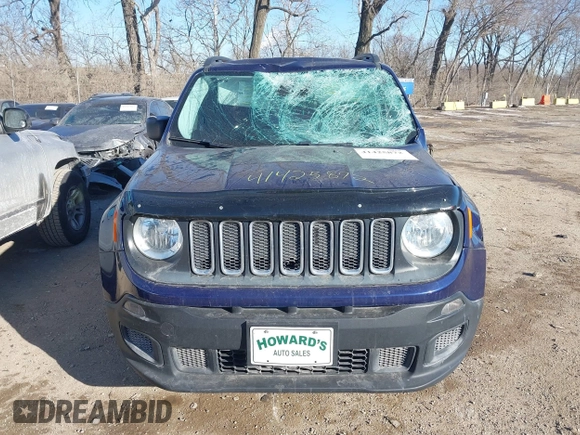 2017 Jeep Renegade Sport with VIN ZACCJBABXHPF16815, listed as a IAAI auction lot 41425872 with 132,991 mi miles and . Bid and sale history available at DreamBid. Image 12.