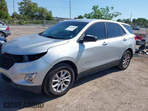 2018 Chevrolet Equinox LS with VIN 3GNAXHEV8JS502212, listed as a IAAI auction lot 42064863 with 107,321 mi miles and . Bid and sale history available at DreamBid. Image 18.