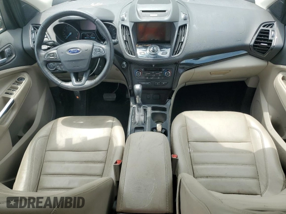 2017 Ford Escape Titanium with VIN 1FMCU0J93HUE01850, listed as a Copart auction lot 56075855 with 116,280 mi miles and Clean Title. Bid and sale history available at DreamBid. Image 8.