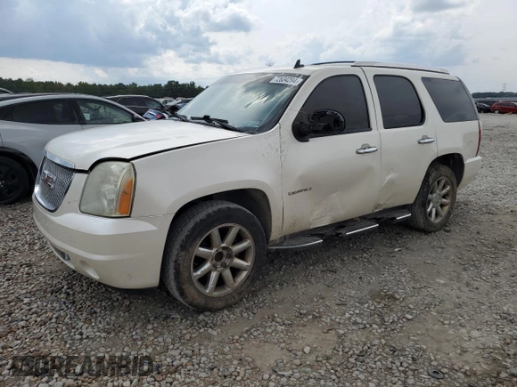 2011 GMC Yukon Denali with VIN 1GKS1EEFXBR313625, listed as a Copart auction lot 72634294 with 129,834 mi miles and Salvage Title. Bid and sale history available at carsss.com. Image 1.