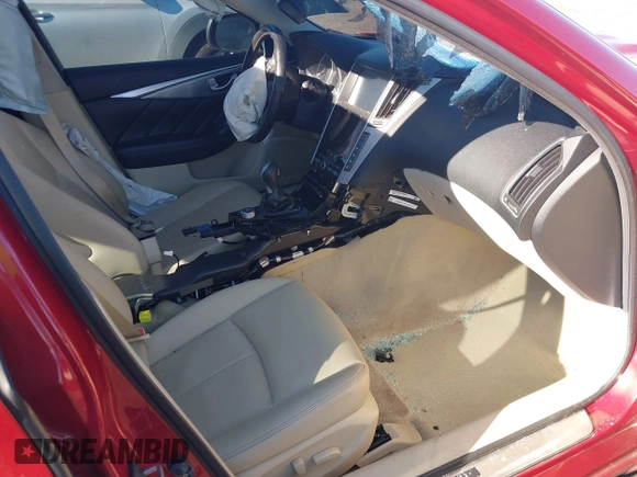 2014 Infiniti Q50 Premium with VIN JN1BV7AR4EM697482, listed as a IAAI auction lot 40844403 with 86,577 mi miles and . Bid and sale history available at DreamBid. Image 5.