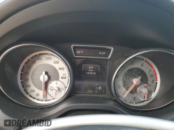 2014 Mercedes-Benz CLA 250 with VIN WDDSJ4EB4EN029220, listed as a Copart auction lot 56970345 with 137,614 mi miles and Salvage title. Bid and sale history available at DreamBid. Image 9.