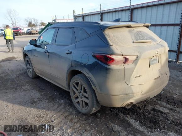 2019 Chevrolet Blazer with VIN 3GNKBCRS9KS692710, listed as a IAAI auction lot 41445591 with 87,216 mi miles and . Bid and sale history available at DreamBid. Image 3.