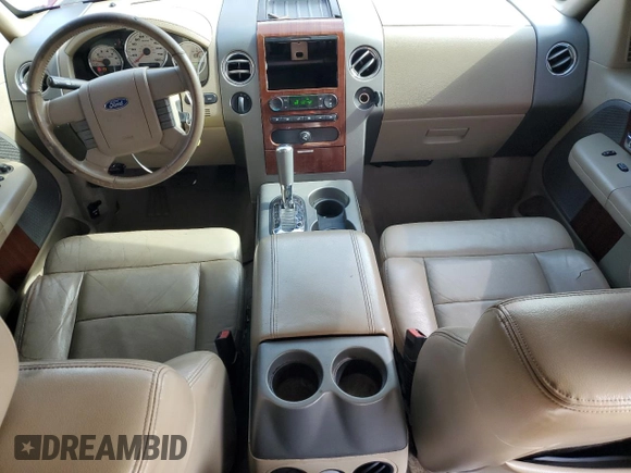 2006 Ford F-150 XLT with VIN 1FTPW14556KB84762, listed as a Copart auction lot 59753685 with 219,242 mi miles and Salvage title. Bid and sale history available at DreamBid. Image 8.