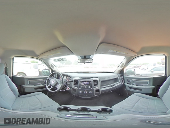 2013 Ram 1500 Express with VIN 3C6JR6AT0DG521721, listed as a Copart auction lot 53837675 with 125,603 mi miles and Salvage title. Bid and sale history available at DreamBid. Image 14.