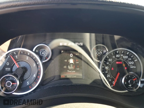 2023 Ram 2500 Tradesman with VIN 3C6UR5CL9PG615878, listed as a Copart auction lot 81137594 with 5,057 mi miles and Salvage Title. Bid and sale history available at carsss.com. Image 9.