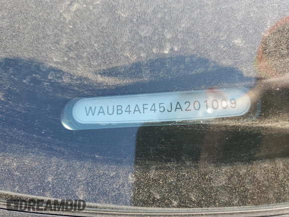 2018 Audi S4 Premium Plus with VIN WAUB4AF45JA201009, listed as a Copart auction lot 65605514 with 69,900 mi miles and Salvage Title. Bid and sale history available at carsss.com. Image 12.
