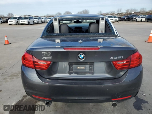 2015 BMW 4 Series 435i xDrive with VIN WBA3T7C53F5A37043, listed as a Copart auction lot 87697145 with 98,031 mi miles and Salvage title. Bid and sale history available at DreamBid. Image 6.
