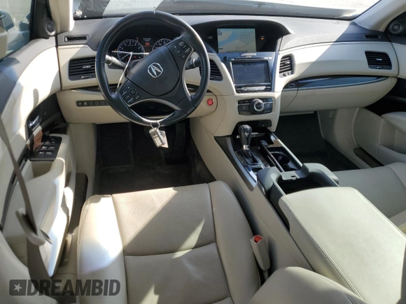 2015 Acura RLX Tech Pkg with VIN JH4KC1F50FC000398, listed as a Copart auction lot 41643615 with 122,834 mi miles and Salvage Title. Bid and sale history available at carsss.com. Image 8.