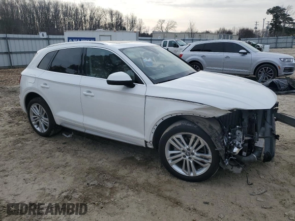 2018 Audi Q5 Premium Plus with VIN WA1BNAFY3J2051831, listed as a Copart auction lot 88933845 with 45,673 mi miles and Salvage Title. Bid and sale history available at carsss.com. Image 4.