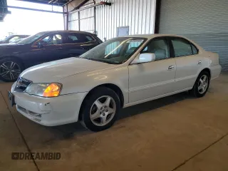 2003 Acura TL with VIN 19UUA56623A048297, listed as a Copart auction lot 46396465 with 123,108 mi miles and Clean Title. Bid and sale history available at carsss.com. Image 1.