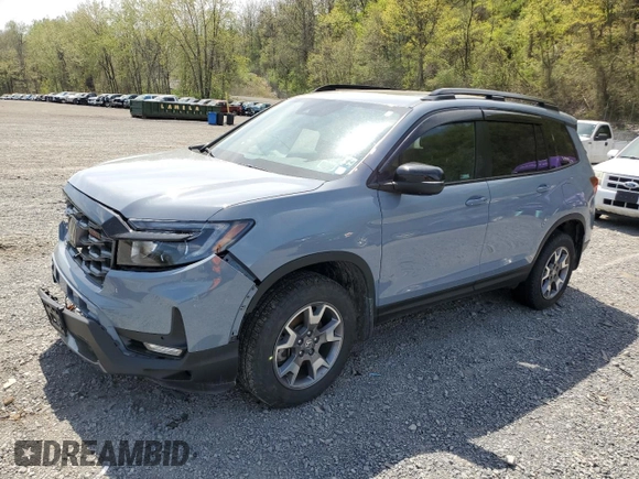 2023 Honda Passport TrailSport with VIN 5FNYF8H65PB040191, listed as a Copart auction lot 54735295 with Not provided miles and Salvage title. Bid and sale history available at DreamBid. Image 1.