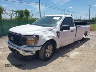 2023 Ford F-150 XL with VIN 1FTMF1CB6PKE64993, listed as a IAAI auction lot 42887730 with 41,376 mi miles and . Bid and sale history available at DreamBid. Image 2.