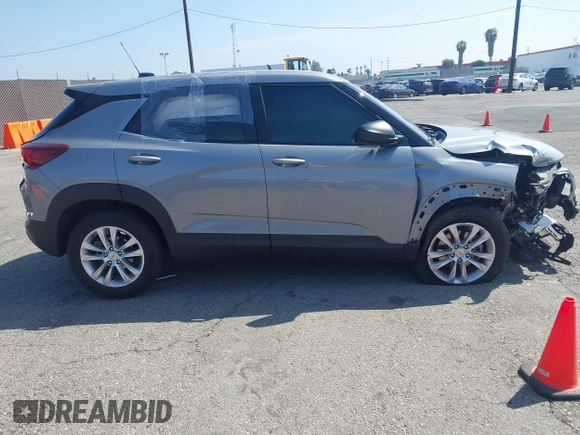 2023 Chevrolet TrailBlazer LS with VIN KL79MMS22PB106401, listed as a IAAI auction lot 41880161 with 23,801 mi miles and . Bid and sale history available at DreamBid. Image 13.