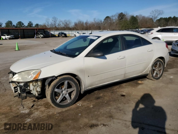 2008 Pontiac G6 with VIN 1G2ZG57N684103482, listed as a Copart auction lot 46372455 with 282,716 mi miles and Salvage Title. Bid and sale history available at carsss.com. Image 1.