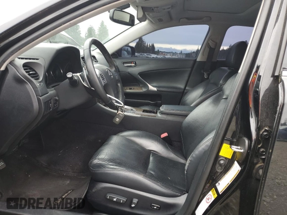 2012 Lexus IS 250 with VIN JTHCF5C23C5058602, listed as a Copart auction lot 50658305 with 127,472 mi miles and Salvage Title. Bid and sale history available at DreamBid. Image 7.