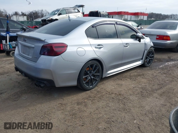 2018 Subaru WRX Limited with VIN JF1VA1L68J8834244, listed as a IAAI auction lot 41609696 with 109,736 mi miles. Bid and sale history available at carsss.com. Image 4.
