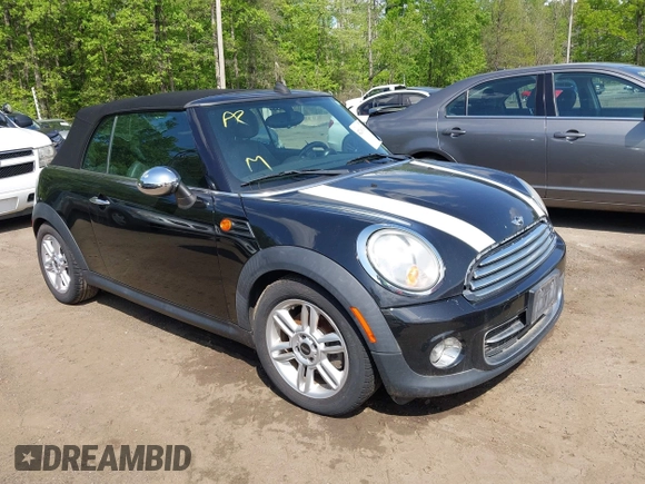 2011 MINI Convertible with VIN WMWZN3C56BT132924, listed as a IAAI auction lot 42161363 with 133,444 mi miles and . Bid and sale history available at DreamBid. Image 1.
