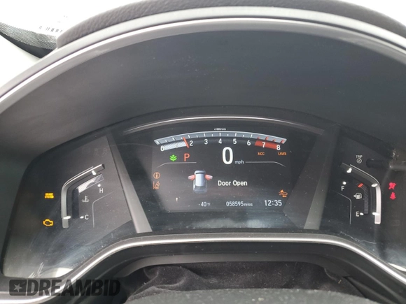 2018 Honda CR-V EX with VIN 7FARW2H58JE066000, listed as a Copart auction lot 49657835 with 58,595 mi miles and Salvage Title. Bid and sale history available at carsss.com. Image 9.