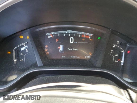 2020 Honda CR-V EX-L with VIN 2HKRW2H8XLH683506, listed as a Copart auction lot 54350035 with 63,222 mi miles and Salvage title. Bid and sale history available at DreamBid. Image 9.