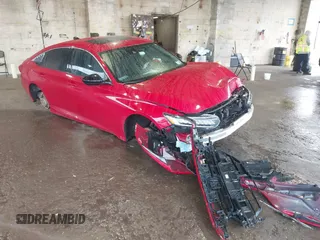 2021 Honda Accord Sport with VIN 1HGCV2F3XMA028854, listed as a IAAI auction lot 42373312 with 32,105 mi miles and . Bid and sale history available at DreamBid. Image 1.