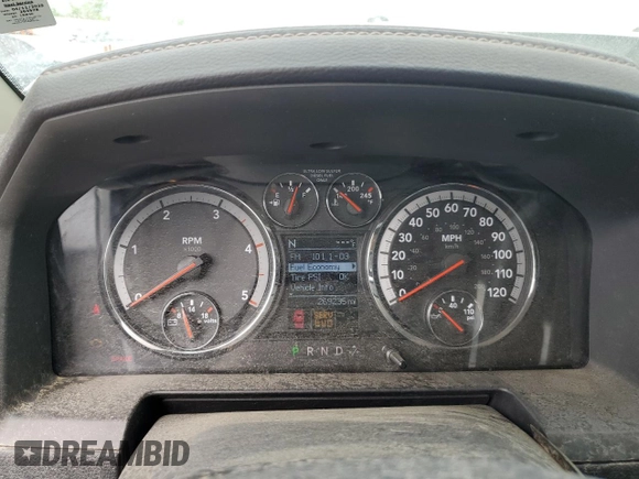 2011 Ram 2500 Laramie with VIN 3D7UT2CL7BG545465, listed as a Copart auction lot 54131145 with 269,235 mi miles and Salvage title. Bid and sale history available at DreamBid. Image 9.