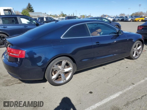 2011 Audi A5 Prestige with VIN WAUVFAFR2BA013925, listed as a Copart auction lot 46432635 with 165,502 mi miles and Clean title. Bid and sale history available at DreamBid. Image 3.