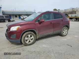 2016 Chevrolet Trax LT with VIN 3GNCJPSB1GL159034, listed as a Copart auction lot 48123725 with 123,078 mi miles and Salvage Title. Bid and sale history available at carsss.com. Image 1.